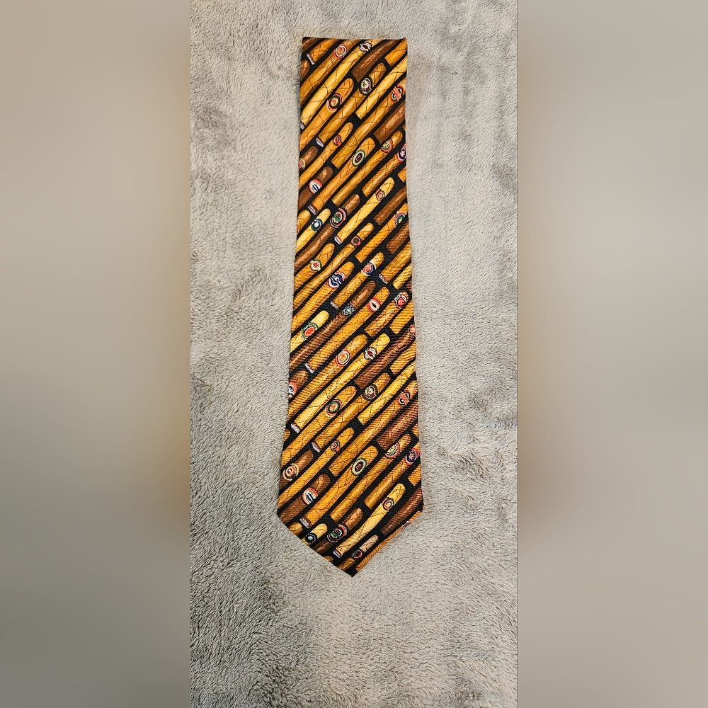 alynn NECKWEAR Adult Brown Cigar Necktie
